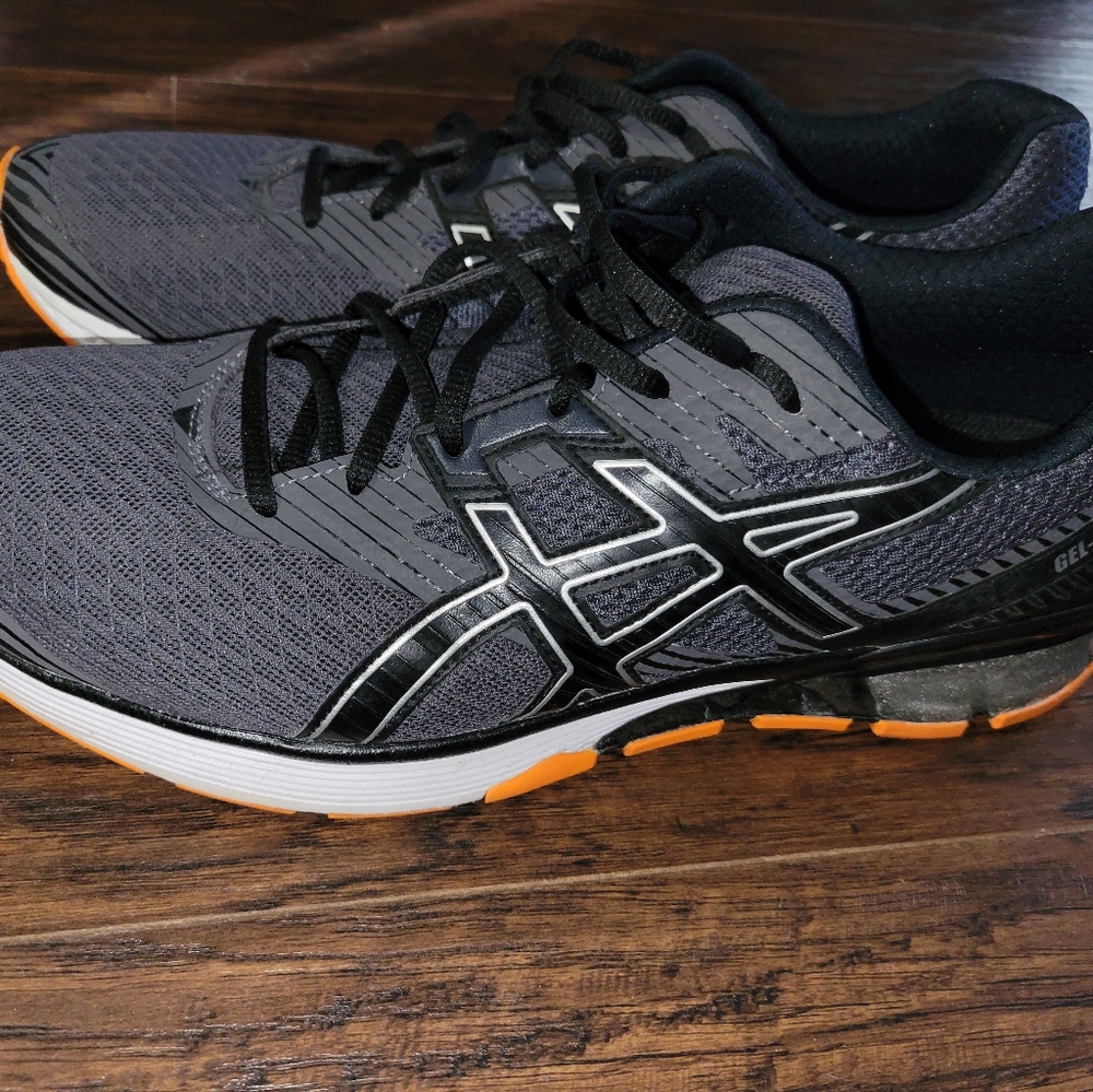 Asics Men's Gel-1 Running Shoes (Black/Orange) - Size 13